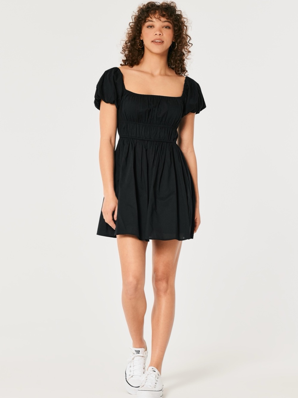 Hollister On or Off the Shoulder Channeled Skort Mini Dress